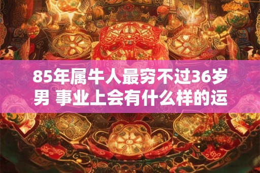 85年属牛人最穷不过36岁男 事业上会有什么样的运势