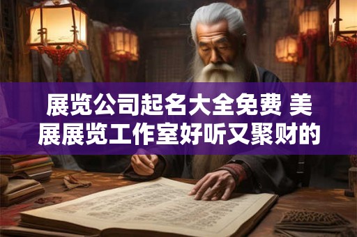 展览公司起名大全免费 美展展览工作室好听又聚财的公司名字大全三个字