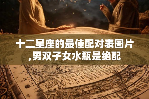 十二星座的最佳配对表图片,男双子女水瓶是绝配