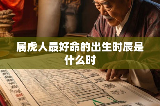属虎人最好命的出生时辰是什么时