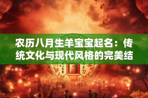农历八月生羊宝宝起名：传统文化与现代风格的完美结合