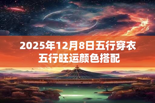 2025年12月8日五行穿衣 五行旺运颜色搭配