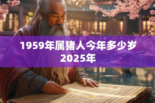 1959年属猪人今年多少岁2025年