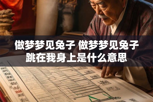 做梦梦见兔子 做梦梦见兔子跳在我身上是什么意思
