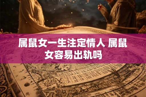 属鼠女一生注定情人 属鼠女容易出轨吗 属鼠女一生注定情人 属鼠女容易出轨吗
