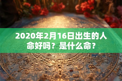 2020年2月16日出生的人命好吗？是什么命？