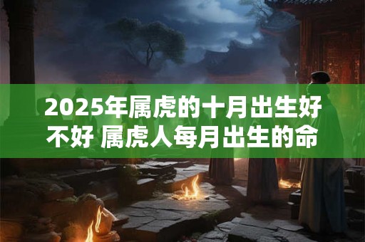 2025年属虎的十月出生好不好 属虎人每月出生的命运