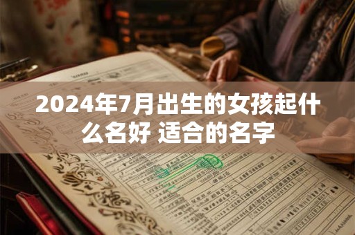 2024年7月出生的女孩起什么名好 适合的名字 2024年7月出生的女孩起什么名好 适合的名字