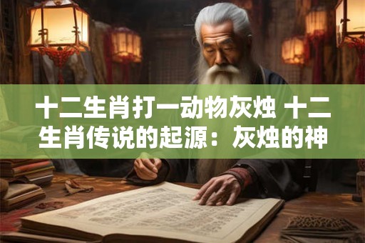 十二生肖打一动物灰烛 十二生肖传说的起源：灰烛的神秘象征