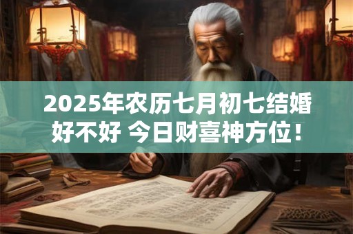 2025年农历七月初七结婚好不好 今日财喜神方位！
