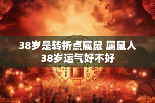 38岁是转折点属鼠 属鼠人38岁运气好不好
