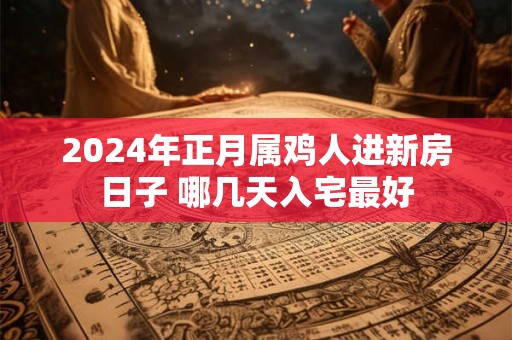 2024年正月属鸡人进新房日子 哪几天入宅最好
