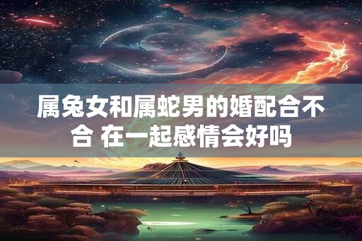 属兔女和属蛇男的婚配合不合 在一起感情会好吗