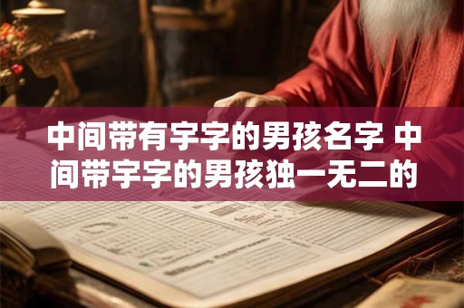 中间带有宇字的男孩名字 中间带宇字的男孩独一无二的名字