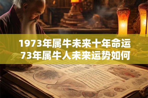 1973年属牛未来十年命运 73年属牛人未来运势如何