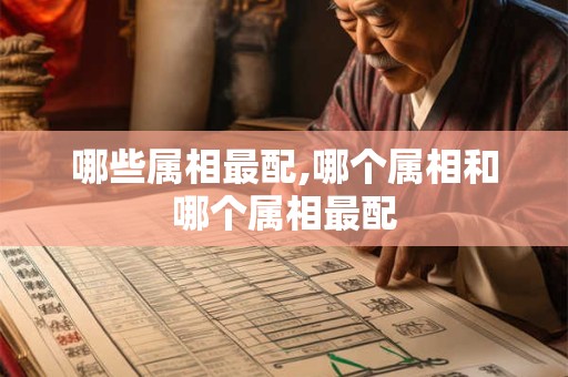 哪些属相最配,哪个属相和哪个属相最配