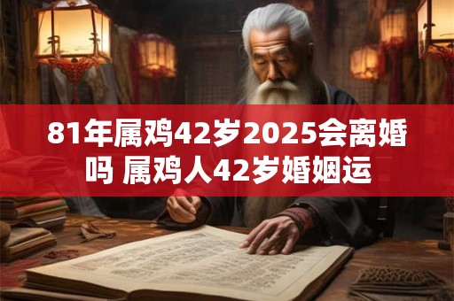 81年属鸡42岁2025会离婚吗 属鸡人42岁婚姻运