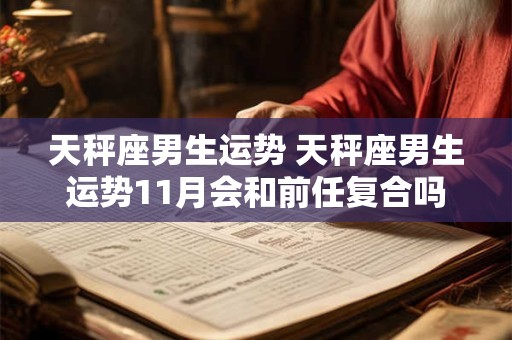 天秤座男生运势 天秤座男生运势11月会和前任复合吗