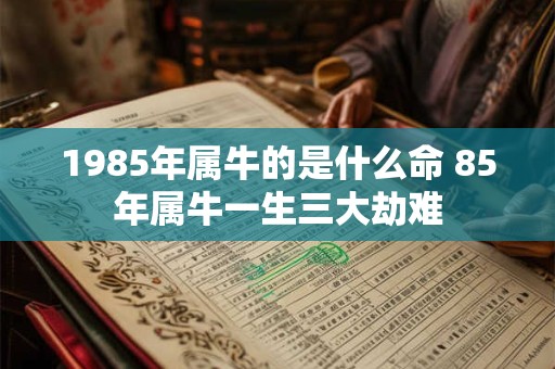1985年属牛的是什么命 85年属牛一生三大劫难