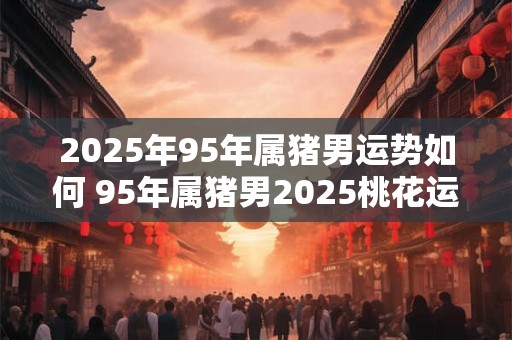 2025年95年属猪男运势如何 95年属猪男2025桃花运方位