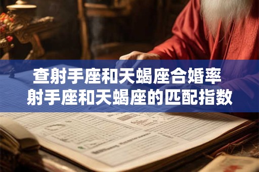 查射手座和天蝎座合婚率 射手座和天蝎座的匹配指数是多少