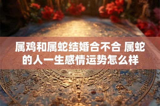 属鸡和属蛇结婚合不合 属蛇的人一生感情运势怎么样