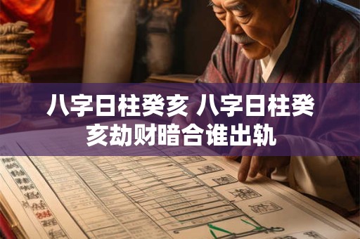 八字日柱癸亥 八字日柱癸亥劫财暗合谁出轨