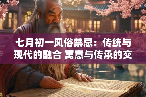 七月初一风俗禁忌：传统与现代的融合 寓意与传承的交织