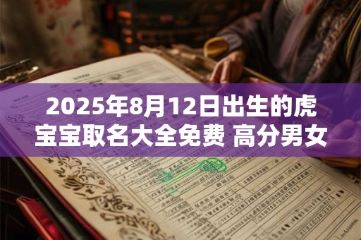 2025年8月12日出生的虎宝宝取名大全免费 高分男女生好名解析