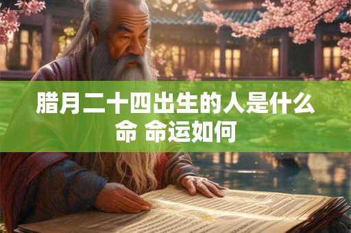 腊月二十四出生的人是什么命 命运如何