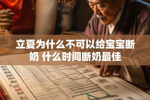 立夏为什么不可以给宝宝断奶 什么时间断奶最佳