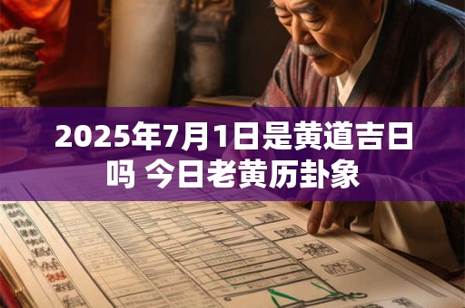 2025年7月1日是黄道吉日吗 今日老黄历卦象 2025年7月1日是黄道吉日吗 今日老黄历卦象