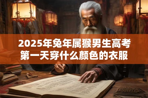 2025年兔年属猴男生高考第一天穿什么颜色的衣服