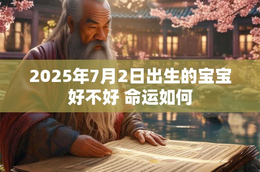 2025年7月2日出生的宝宝好不好 命运如何
