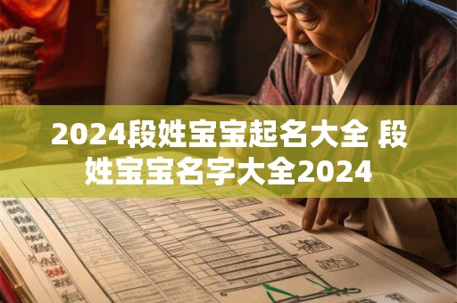 2024段姓宝宝起名大全 段姓宝宝名字大全2024