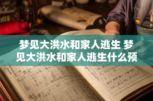 梦见大洪水和家人逃生 梦见大洪水和家人逃生什么预兆