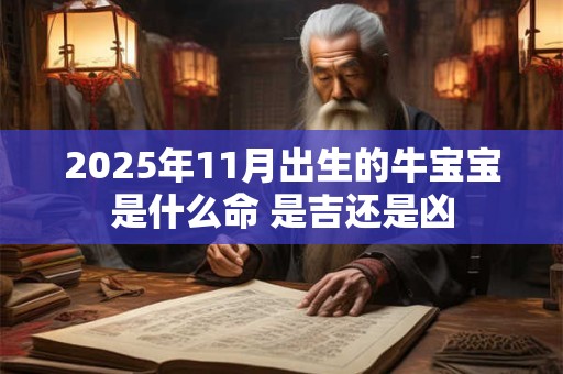 2025年11月出生的牛宝宝是什么命 是吉还是凶