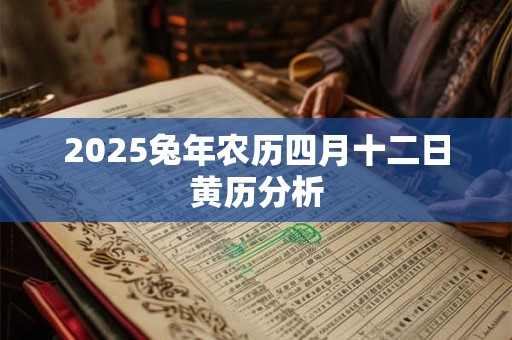 2025兔年农历四月十二日黄历分析