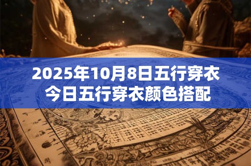2025年10月8日五行穿衣 今日五行穿衣颜色搭配