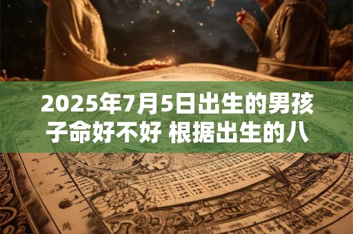 2025年7月5日出生的男孩子命好不好 根据出生的八字取名字