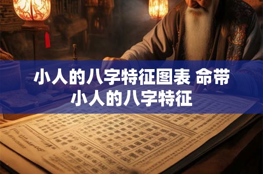 小人的八字特征图表 命带小人的八字特征