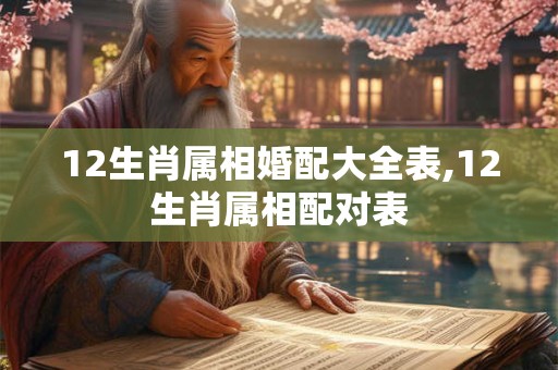 12生肖属相婚配大全表,12生肖属相配对表