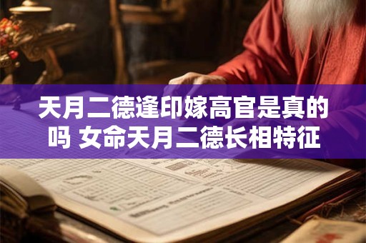 天月二德逢印嫁高官是真的吗 女命天月二德长相特征