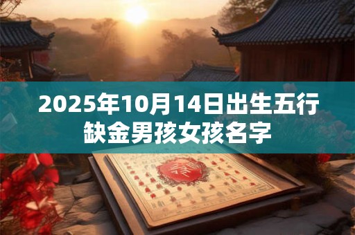 2025年10月14日出生五行缺金男孩女孩名字