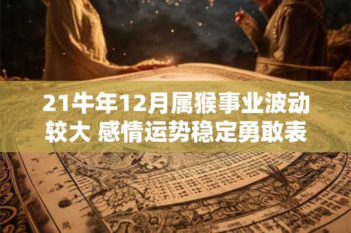 21牛年12月属猴事业波动较大 感情运势稳定勇敢表白
