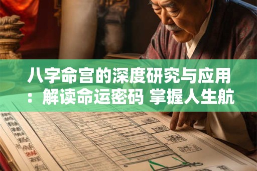 八字命宫的深度研究与应用：解读命运密码 掌握人生航向！