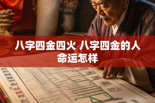 八字四金四火 八字四金的人命运怎样