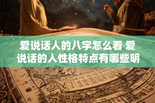 爱说话人的八字怎么看 爱说话的人性格特点有哪些明显的特征