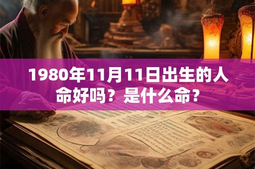 1980年11月11日出生的人命好吗？是什么命？