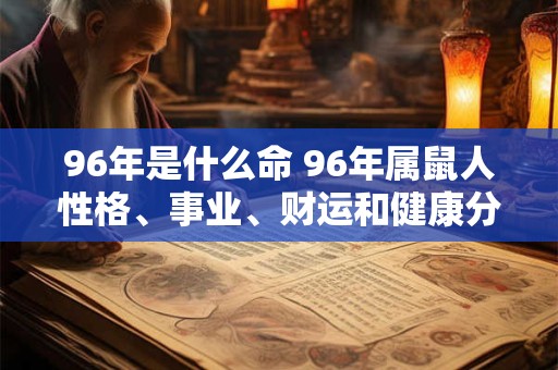 96年是什么命 96年属鼠人性格、事业、财运和健康分析。